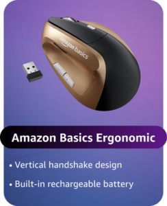 Amazon Basics Ergonomic Mouse 